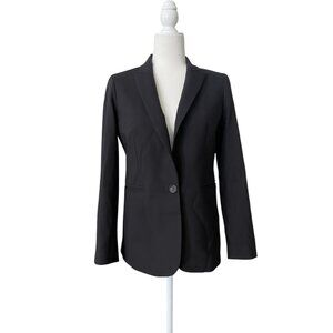 J. Crew Parke Blazer Black Tollegno 1900 Italian Stretch Wool Corpcore Sz 4